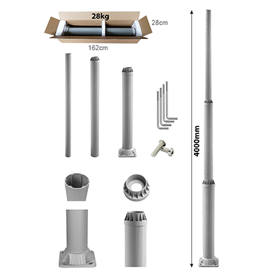 Post Kit Radar Speed Sign radar speed sign post mount kit