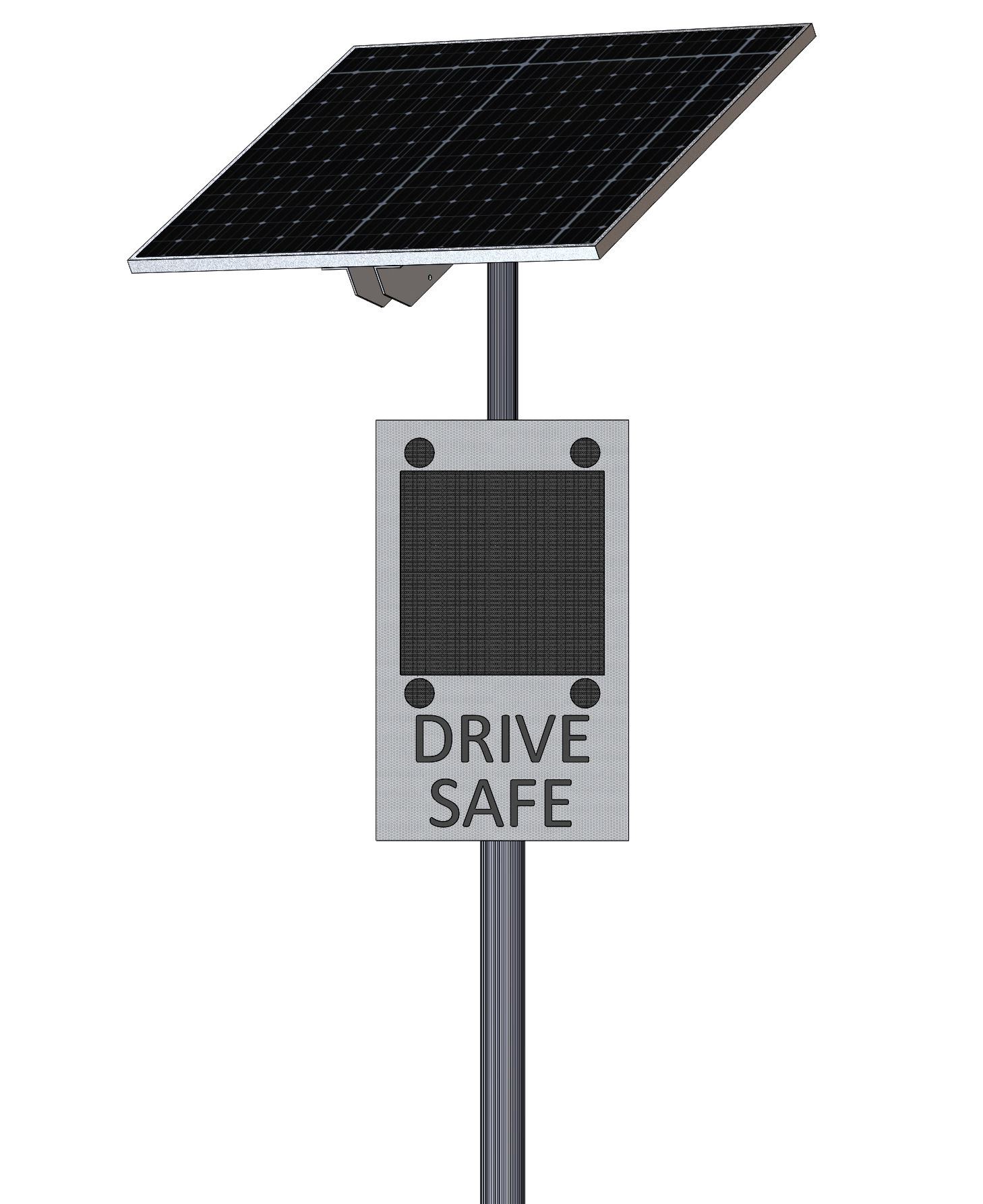 Post Mount Sign post mounted radar speed sign