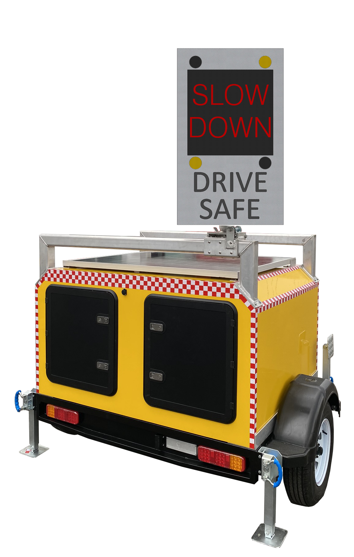 streetguard radar speed sign trailer Trailer mounted radar speed sign