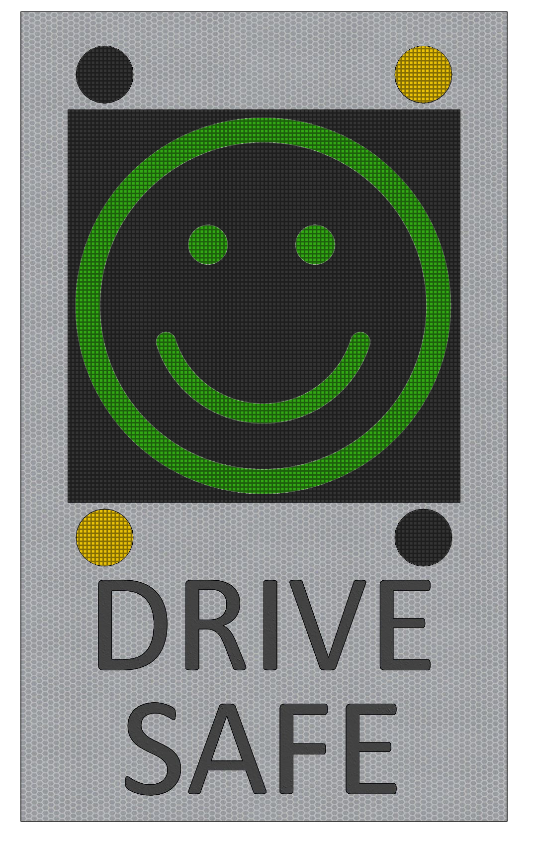 Happy Face Under Speed Emoji Radar Sign