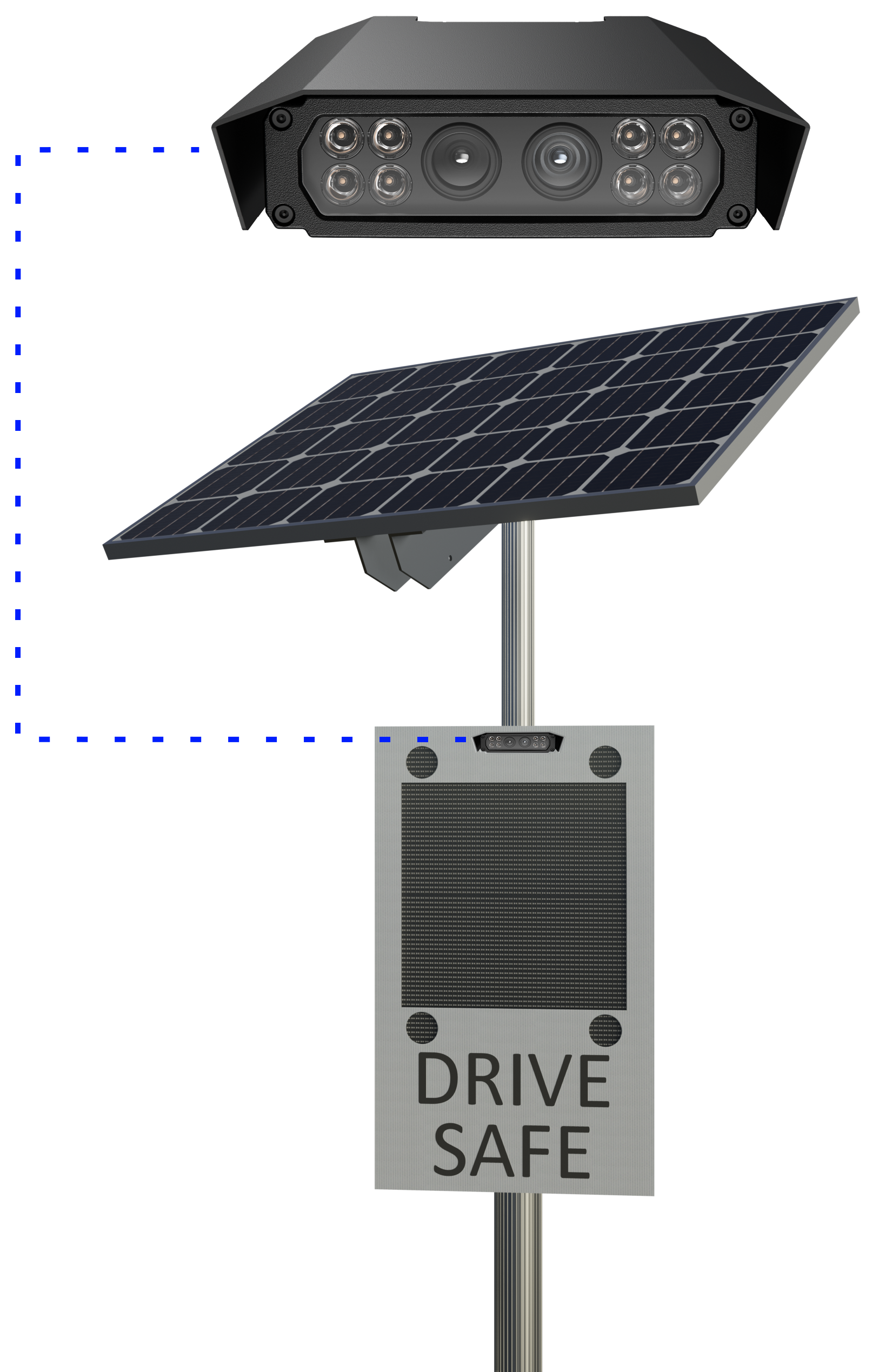 LNPR Radar Sign Integration Integrated LNPR Camera