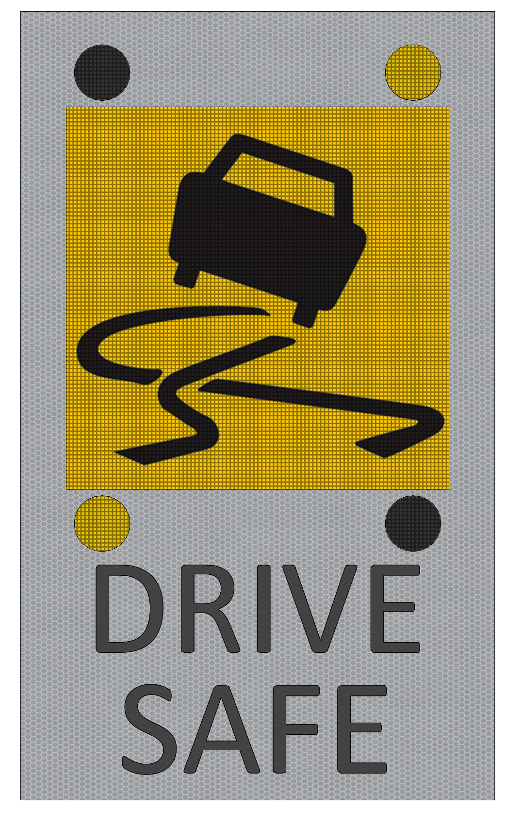 Winding Road Speed Activated Radar Sign